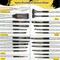 Acrylic Paint Brush Set, 24 Pieces Paint Brushes for Acrylic Painting with Cloth Roll Case and 2 Sponges, Pinceles para Acrilico for Oil Watercolor Gouache